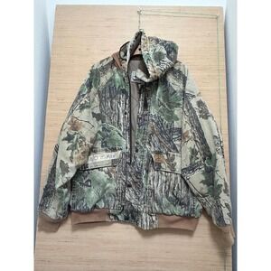 Dubak Mens Camouflage Insulated Work Jacket Hooded Realtree Xtra Large
